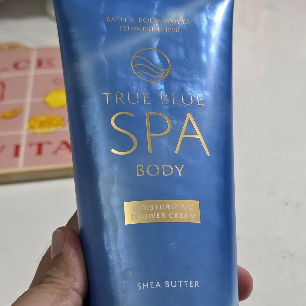 Bath & Body Works True Blue Spa Moisturizing Shea Shower Cream 10oz NEW RARE